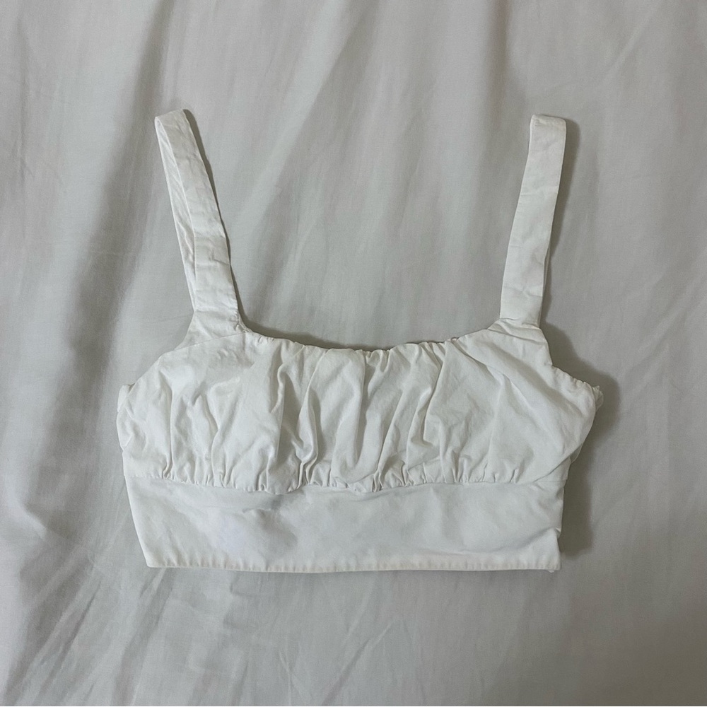 Princess Polly White Crop Top